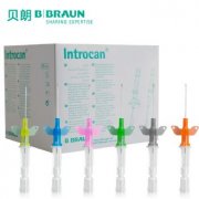 德国贝朗静脉留置针Introcan Safety-W 英全康 14G 安全型 带翼 针头：2.2*50mm 橙色